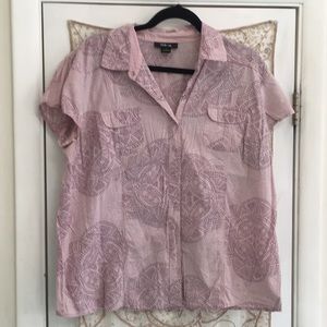 Style & Co. Sz 18 Lavender Short Sleeve Shirt.